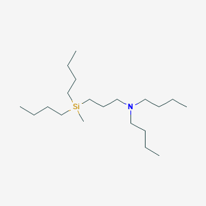 molecular formula C20H45NSi B1594506 n-Butyl-n-{3-[dibutyl(methyl)silyl]propyl}butan-1-amine CAS No. 52371-85-4
