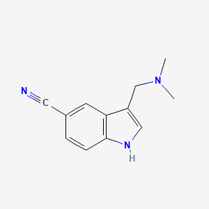 molecular formula C12H13N3 B1594512 5-Cyanogramine CAS No. 25514-67-4