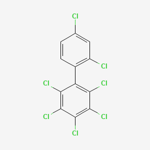 molecular formula C12H3Cl7 B1594526 2,2',3,4,4',5,6-Heptachlorobiphenyl CAS No. 74472-47-2