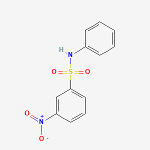 molecular formula C12H10N2O4S B1594529 Benzenesulfonamide, 3-nitro-N-phenyl- CAS No. 28791-26-6