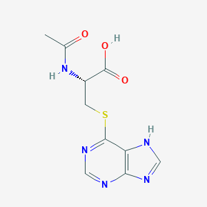 molecular formula C10H11N5O3S B159454 N-Acetyl-S-1H-purin-6-yl-L-cysteine CAS No. 136039-99-1
