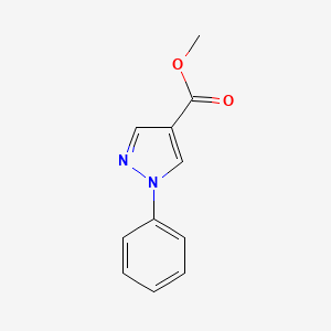 molecular formula C11H10N2O2 B1594545 methyl 1-phenyl-1H-pyrazole-4-carboxylate CAS No. 7188-96-7