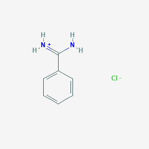 molecular formula C7H11ClN2O B159456 Benzamidine HCl hydrate CAS No. 1670-14-0