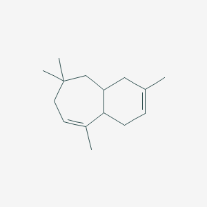 molecular formula C15H24 B1594561 3,6,6,9-Tetramethyl-4,4a,5,6,7,9a-hexahydro-1h-benzo[7]annulene CAS No. 24703-35-3