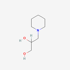 molecular formula C8H17NO2 B1594574 3-哌啶基-1,2-丙二醇 CAS No. 4847-93-2
