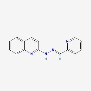 molecular formula C15H12N4 B1594579 2-Pyridinecarboxaldehyde, 2-quinolinylhydrazone CAS No. 7385-99-1