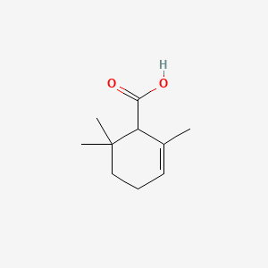 molecular formula C10H16O2 B1594581 2,6,6-Trimethylcyclohex-2-ene-1-carboxylic acid CAS No. 564-24-9