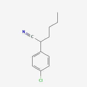 molecular formula C12H14ClN B1594582 2-(4-Chlorophenyl)-hexanenitrile CAS No. 2124-74-5