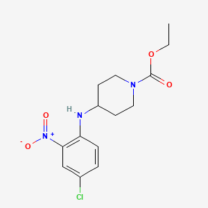 molecular formula C14H18ClN3O4 B1594586 Ethyl 4-((4-chloro-2-nitrophenyl)amino)piperidine-1-carboxylate CAS No. 53786-44-0