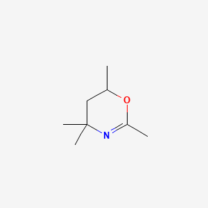molecular formula C8H15NO B1594599 4H-1,3-恶嗪，5,6-二氢-2,4,4,6-四甲基- CAS No. 26939-18-4