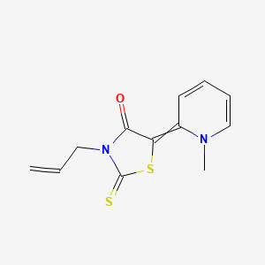 4-Thiazolidinone, 5-(1-methyl-2(1H)-pyridinylidene)-3-(2-propen-1-yl)-2-thioxo-