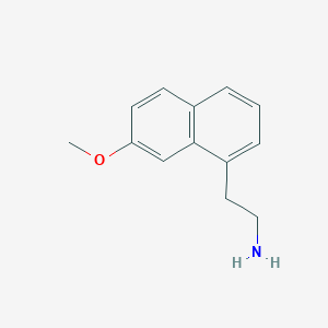 molecular formula C13H15NO B159461 2-(7-Methoxynaphthalen-1-yl)ethanamine CAS No. 138113-09-4