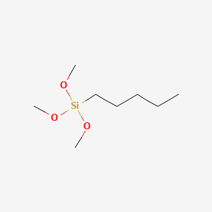 molecular formula C8H20O3Si B1594622 Silane, pentyltrimethoxy- CAS No. 2996-95-4