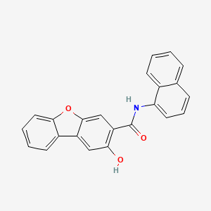 molecular formula C23H15NO3 B1594626 3-Dibenzofurancarboxamide, 2-hydroxy-N-1-naphthalenyl- CAS No. 4444-48-8