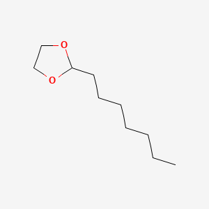 molecular formula C10H20O2 B1594627 1,3-Dioxolane, 2-heptyl- CAS No. 4359-57-3