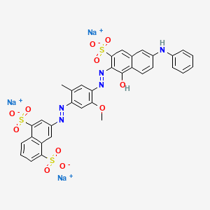 molecular formula C34H24N5Na3O11S3 B1594637 C.I. Direct Violet 35, trisodium salt CAS No. 6227-20-9