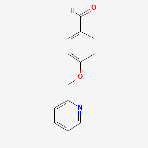 molecular formula C13H11NO2 B1594647 4-(吡啶-2-基甲氧基)苯甲醛 CAS No. 57748-41-1