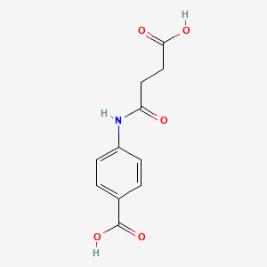 molecular formula C11H11NO5 B1594648 4-(3-Carboxypropanamido)benzoic acid CAS No. 76475-62-2