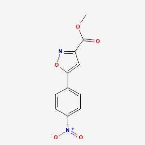 molecular formula C11H8N2O5 B1594649 Methyl 5-(4-nitrophenyl)isoxazole-3-carboxylate CAS No. 487034-01-5