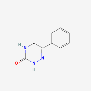 molecular formula C9H9N3O B1594650 1,2,4-Triazin-3(2H)-one, 4,5-dihydro-6-phenyl- CAS No. 78831-00-2
