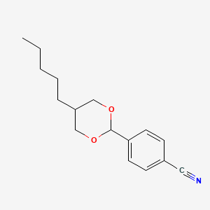 molecular formula C16H21NO2 B1594651 4-(5-Pentyl-1,3-dioxan-2-yl)benzonitrile CAS No. 74800-62-7