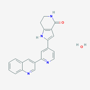molecular formula C21H18N4O2 B159467 MK-2 Inhibitor III CAS No. 1186648-22-5