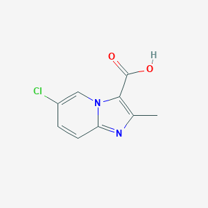 molecular formula C9H7ClN2O2 B159469 6-Chloro-2-methylimidazo[1,2-a]pyridine-3-carboxylic acid CAS No. 138642-96-3