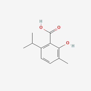 molecular formula C11H14O3 B1594708 2-Hydroxy-6-isopropyl-3-methylbenzoic acid CAS No. 4389-53-1