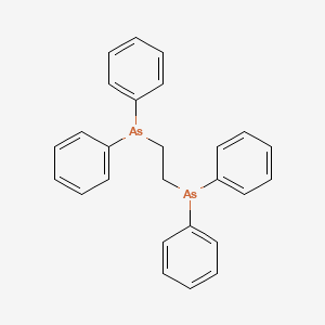 molecular formula C26H24As2 B1594709 Arsine, ethylenebis(diphenyl- CAS No. 4431-24-7