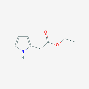 molecular formula C8H11NO2 B1594724 乙酸乙酯 2-(1H-吡咯-2-基)- CAS No. 4778-25-0