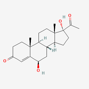 molecular formula C21H30O4 B1594727 6beta,17alpha-Dihydroxyprogesterone CAS No. 604-03-5