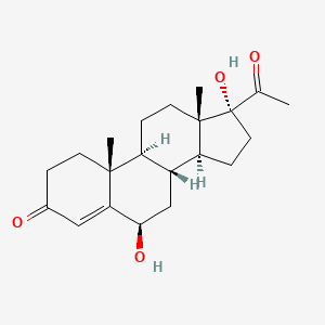 (6R,8R,9S,10R,13S,14S,17R)-17-acetyl-6,17-dihydroxy-10,13-dimethyl-2,6,7,8,9,11,12,14,15,16-decahydro-1H-cyclopenta[a]phenanthren-3-one
