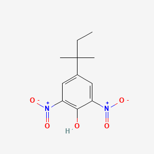 molecular formula C11H14N2O5 B1594734 4-(2-Methylbutan-2-yl)-2,6-dinitrophenol CAS No. 4097-50-1