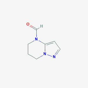 molecular formula C7H9N3O B159474 6,7-Dihydropyrazolo[1,5-a]pyrimidine-4(5H)-carbaldehyde CAS No. 126352-82-7