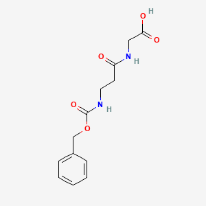 2-[3-(Phenylmethoxycarbonylamino)propanoylamino]acetic acid