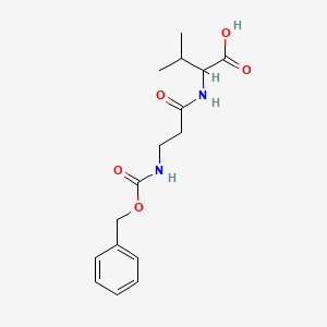 3-Methyl-2-[3-(phenylmethoxycarbonylamino)propanoylamino]butanoic acid