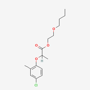 molecular formula C16H23ClO4 B1594763 2-Butoxyethyl 2-(4-chloro-2-methylphenoxy)propionate CAS No. 23359-62-8