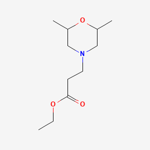 molecular formula C11H21NO3 B1594778 3-(2,6-二甲基吗啉-4-基)丙酸乙酯 CAS No. 71172-51-5