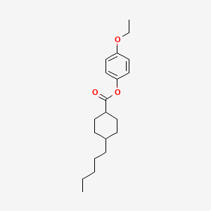 Cyclohexanecarboxylic acid, 4-pentyl-, 4-ethoxyphenyl ester