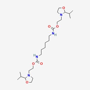 Bis(2-(2-(propan-2-yl)-1,3-oxazolidin-3-yl)ethyl) hexane-1,6-diylbiscarbamate