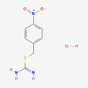 molecular formula C8H10BrN3O2S B1594800 p-Nitrobenzylisothiourea hydrobromide CAS No. 64039-36-7