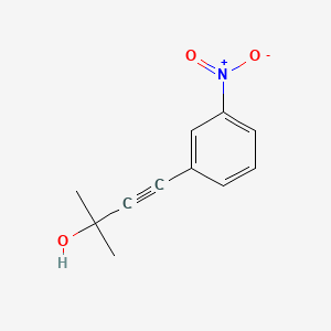 molecular formula C11H11NO3 B1594802 3-Butyn-2-ol, 2-methyl-4-(3-nitrophenyl)- CAS No. 33432-52-9