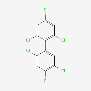 molecular formula C12H4Cl6 B1594809 2,2',4,4',5,6'-Hexachlorobiphenyl CAS No. 60145-22-4