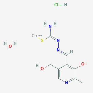 molecular formula C9H13ClCuN4O3S B159483 Copper-thiosemicarbazone complex CAS No. 127913-88-6