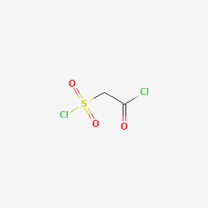 molecular formula C2H2Cl2O3S B1594834 Acetyl chloride, (chlorosulfonyl)- CAS No. 4025-77-8