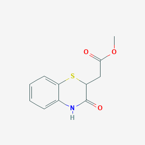molecular formula C11H11NO3S B1594862 Methyl 3,4-dihydro-3-oxo-2H-1,4-benzothiazine-2-acetate CAS No. 7556-63-0