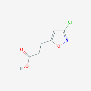 molecular formula C6H6ClNO3 B1594864 3-(3-Chloroisoxazol-5-yl)propanoic acid CAS No. 80403-82-3