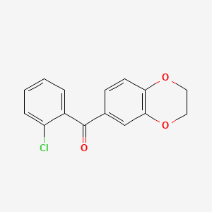 molecular formula C15H11ClO3 B1594867 2-Chloro-3',4'-(ethylenedioxy)benzophenone CAS No. 164526-07-2
