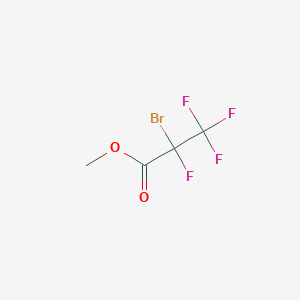 molecular formula C4H3BrF4O2 B1594877 Methyl 2-bromo-2,3,3,3-tetrafluoropropanoate CAS No. 378-67-6