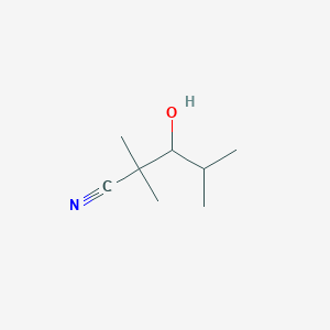 molecular formula C8H15NO B1594878 3-Hydroxy-2,2,4-trimethylpentanenitrile CAS No. 59346-56-4